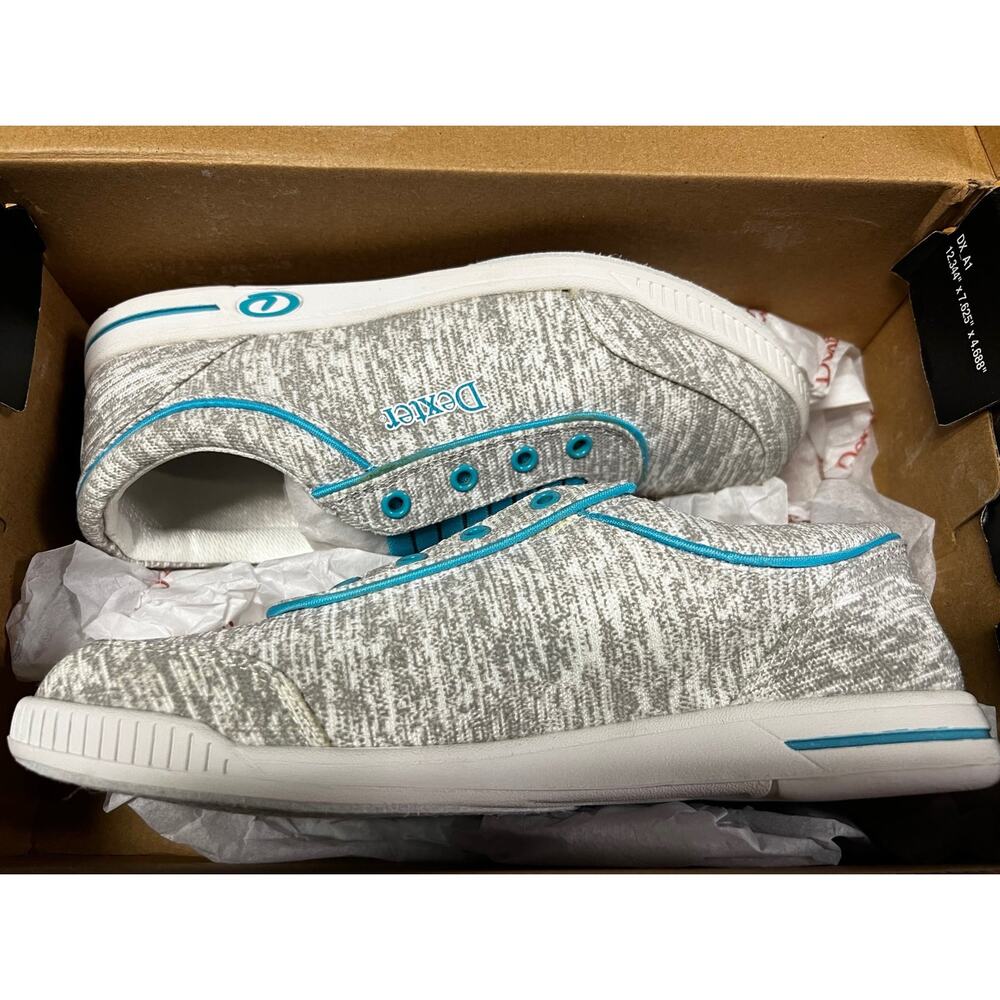 Dexter Women’s Bowling Shoes Suzana 2 Light Grey/Blue Size 9.5